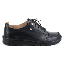 Kampol Scarpe da donna in pelle 403/15 nere nero