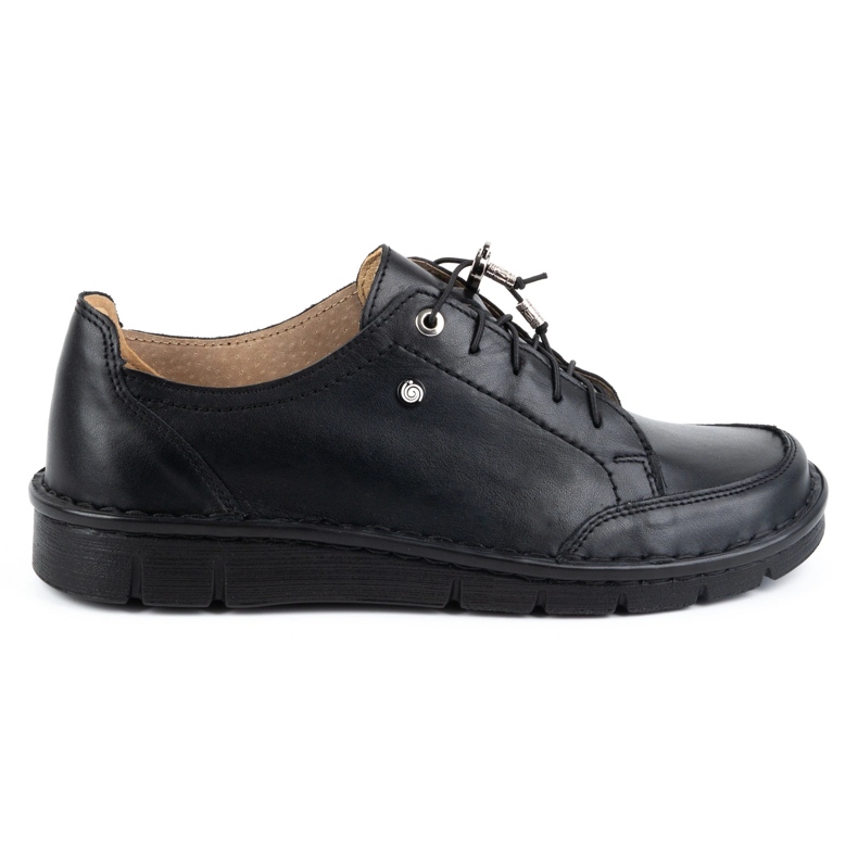 Kampol Scarpe da donna in pelle 403/15 nere nero