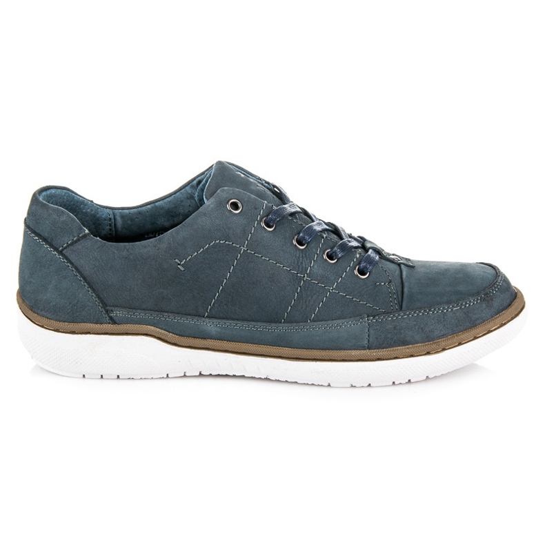 Mazaro Scarpe da ginnastica in pelle grigio