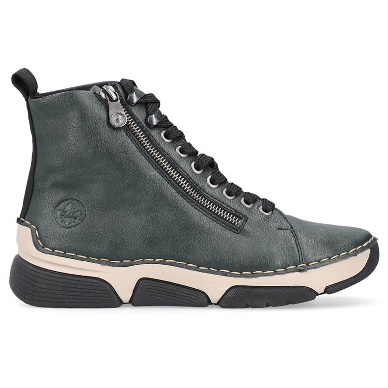 Comodi stivaletti da donna verdi Rieker 45920-54 verde