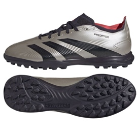 Scarpe da calcio Adidas Predator League Tf IF6376 d'argento