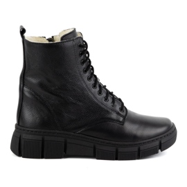 WASAK Stivali invernali in pelle isolanti da donna 0660W neri nero