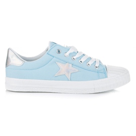 Sneakers con ologramma blu