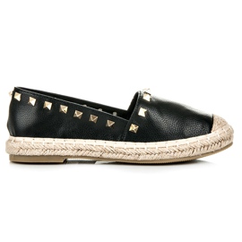 Espadrillas con borchie nero