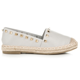 Espadrillas con borchie grigio