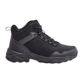 Scarpe da trekking leggere da uomo isolate McBraun, nere nero