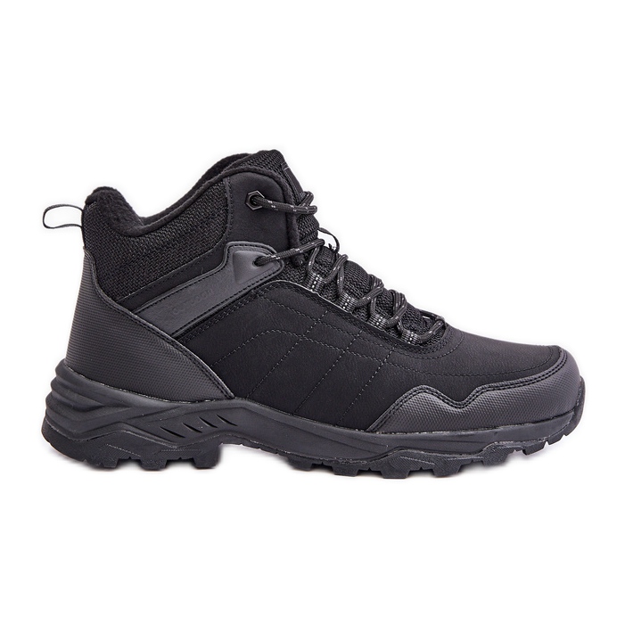 Scarpe da trekking leggere da uomo isolate McBraun, nere nero