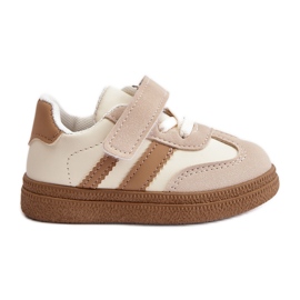 Scarpe da ginnastica con velcro da bambino Beige Tromella