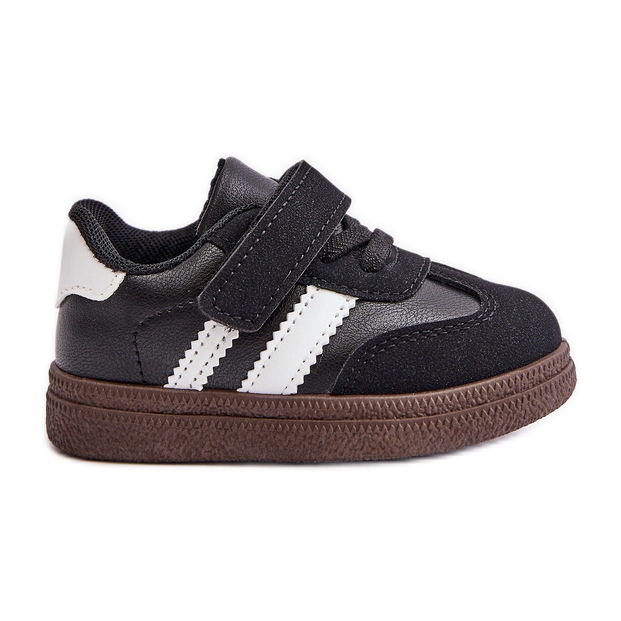 Sneakers con Velcro da Bambino Nere Tromella nero