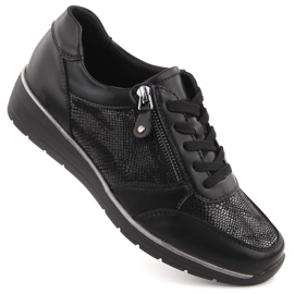 Filippo DP6633 scarpe sportive nere con cerniera nero