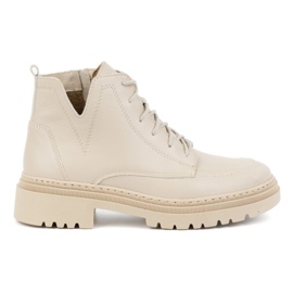 Olivier Stivali invernali da donna in pelle isolante 1246, beige