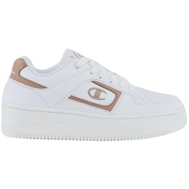 Scarpe Champion Foul Play Plat Bs Low Cut S11744 WW016 bianca