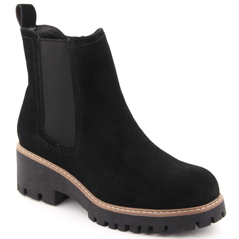 Stivaletti Chelsea da donna in pelle nera Filippo DBT4805 nero