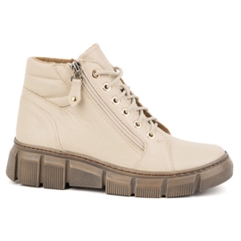 Olivier Stivali invernali da donna in pelle isolante 1180, floter beige