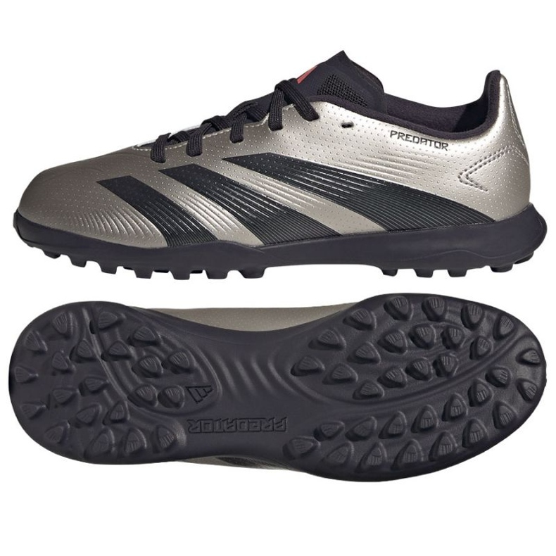 Scarpe da calcio Adidas Predator League Tf IF6414 d'argento