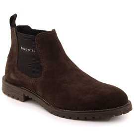 Stivaletti Chelsea isolanti in pelle marrone Bugatti OO153224