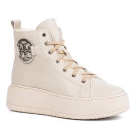 Olivier Stivali invernali da donna in pelle isolante 1174, beige