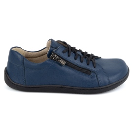 Olivier Scarpe da donna minimaliste in pelle barefoot modello 1243, blu navy