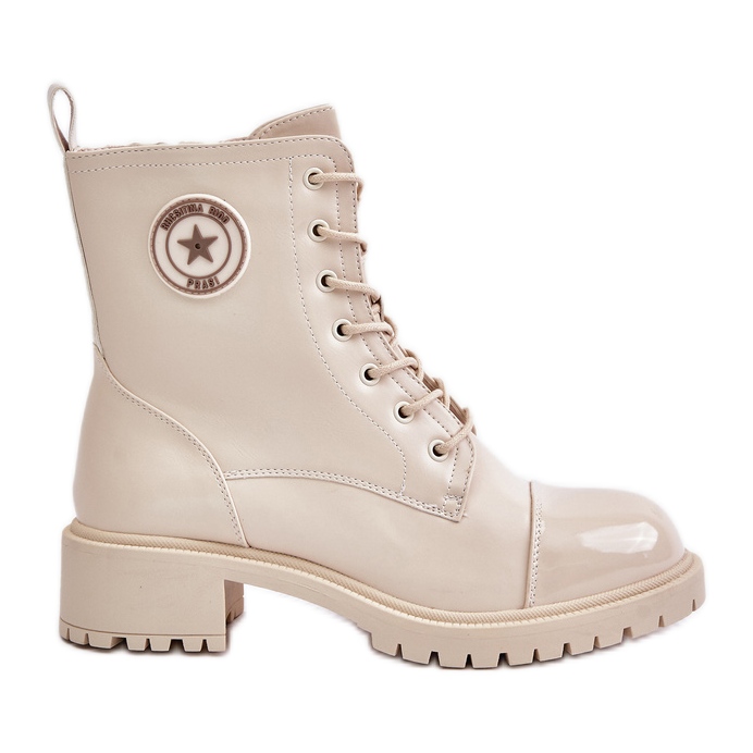 Stivali da lavoro caldi Soratta beige con cerniera