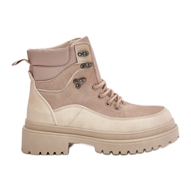 Stivaletti Trapper da donna Rabaria beige