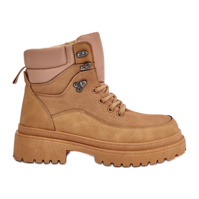 Stivaletti stringati da donna Camel Rabaria marrone