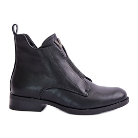 Stivali bassi da donna con tacco piatto riscaldati neri S.Barski HY42-119 Nero