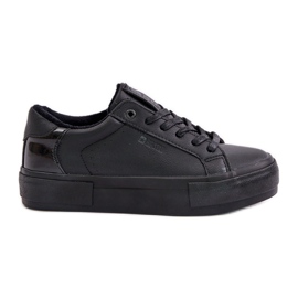 Sneakers isolate da donna sulla piattaforma Big Star OO274A555 nere nero