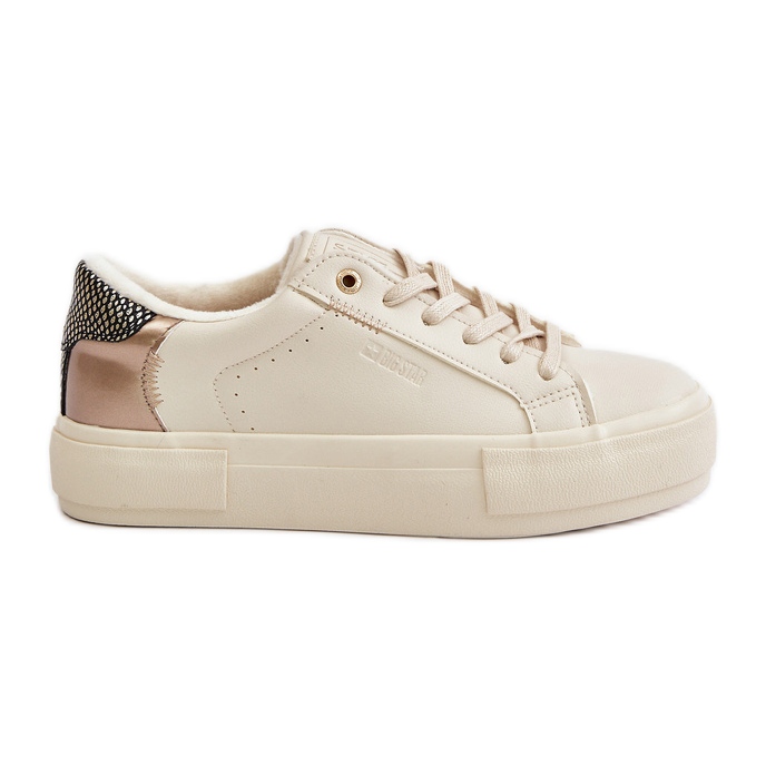 Sneakers da donna isolate sulla piattaforma Big Star OO274A454 Beige