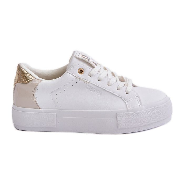 Sneakers isolate da donna sulla piattaforma Big Star OO274A452 Bianco bianca