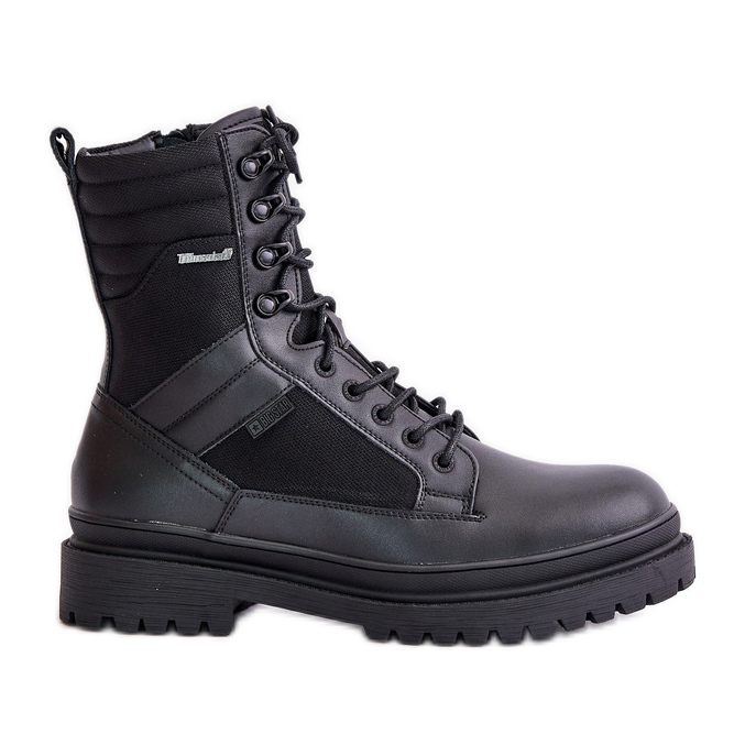 Stivali isolanti in pelle da uomo Big Star OO174164 Nero