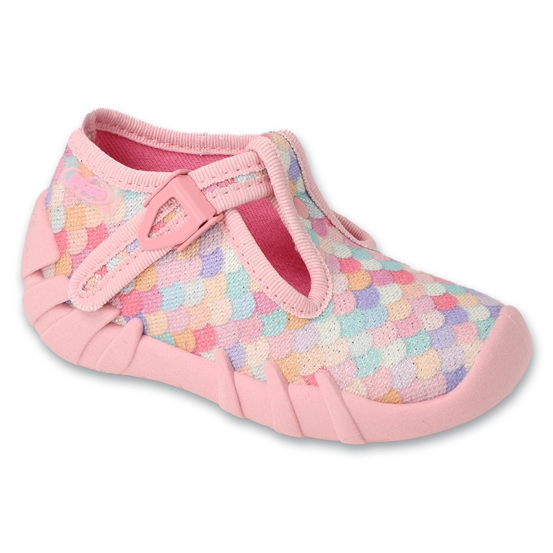 Pantofole per bambini Befado con chiusura 110P501, rosa