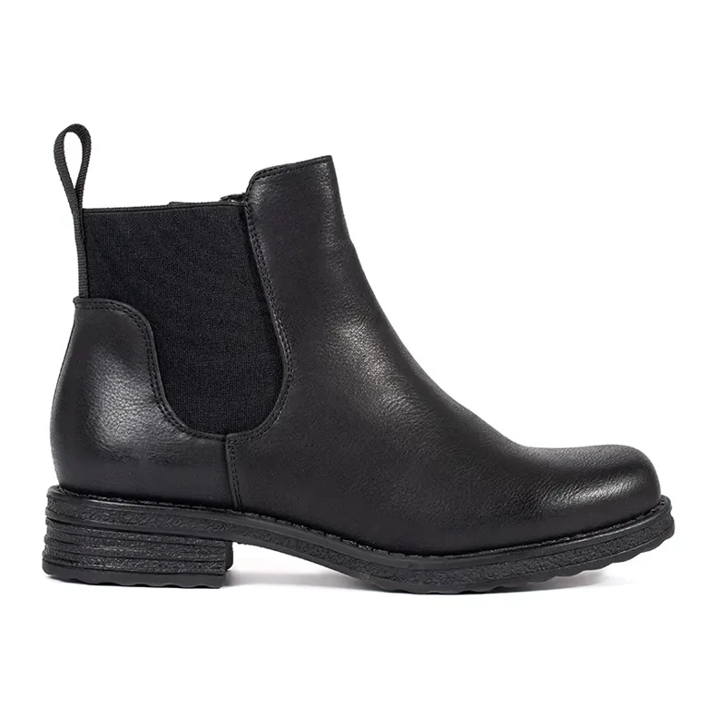 Stivaletti Chelsea bassi da donna neri nero