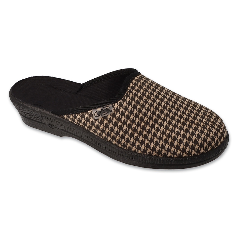 Ciabatte da donna Befado fantasia pu 219D484 beige/nero