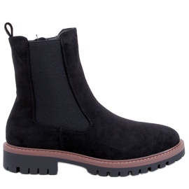 Stivaletti Chelsea in camoscio nero Fuqua