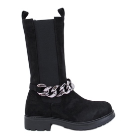 Wiley Stivaletti Chelsea neri con gamba lunga nero