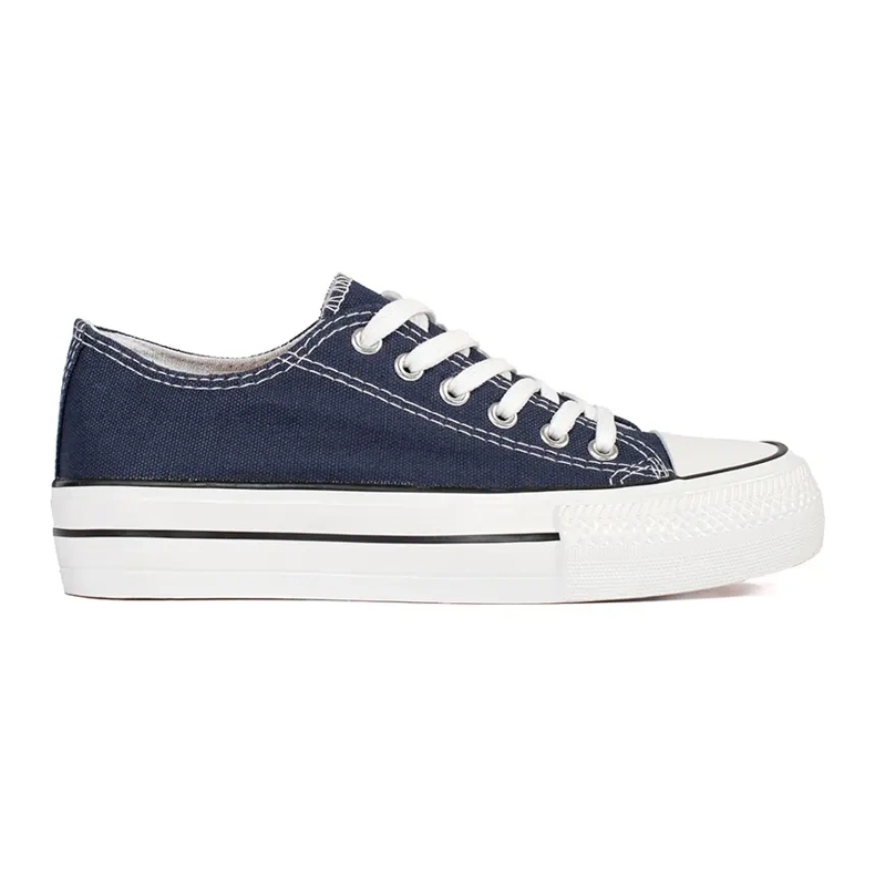 Seastar Classiche sneakers stringate da donna blu navy con plateau