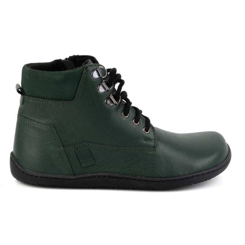Olivier Scarpe invernali minimaliste da donna in pelle a piedi nudi 1262 verde