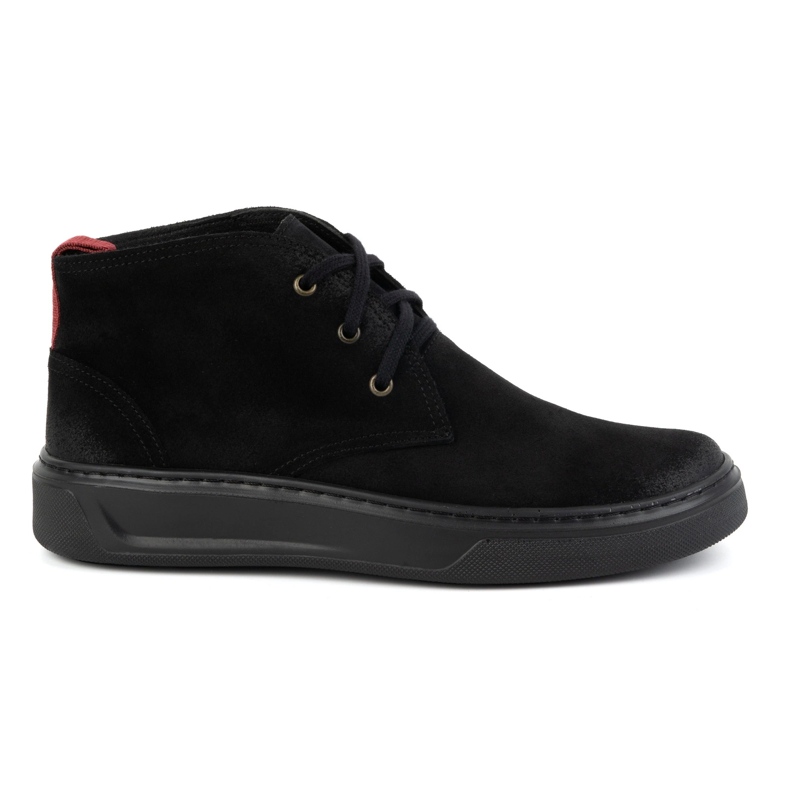 Scarpe Chukka in pelle da uomo KAMPOL 109/35 Sw, nere nero