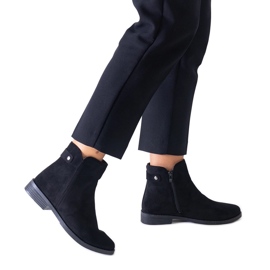 Stivaletti classici neri realizzati in eco-suede Pereia nero