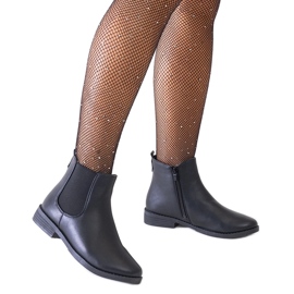 Stivaletti classici neri con inserto elastico in ecopelle Maiza nero