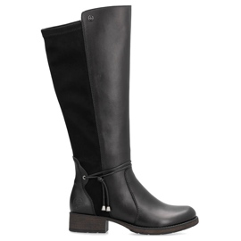 Stivali isolanti da donna in pelle, neri Rieker Z9564-00 nero