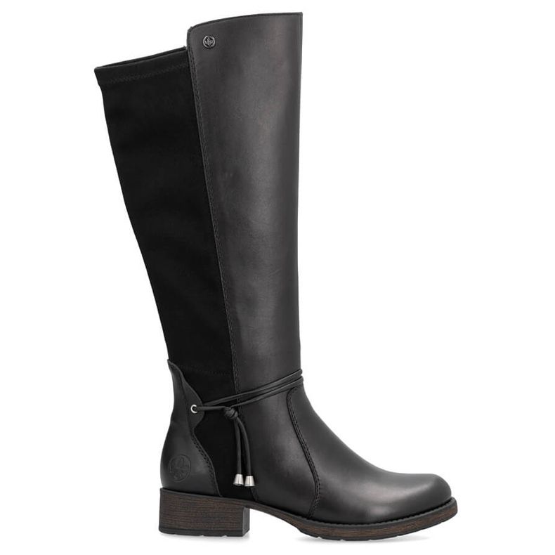 Stivali isolanti da donna in pelle, neri Rieker Z9564-00 nero