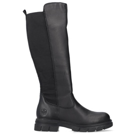 Stivali isolanti da donna in pelle, neri Rieker Z9158-00 nero