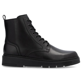Stivali in pelle isolanti da uomo, neri, Rieker 30101-00 nero