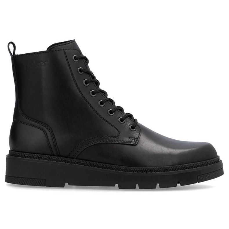 Stivali in pelle isolanti da uomo, neri, Rieker 30101-00 nero