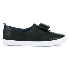 Bella Star Sneakers Alla Moda Con Un Fiocco nero