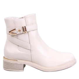 Stivaletti Chelsea Gavins in PU beige