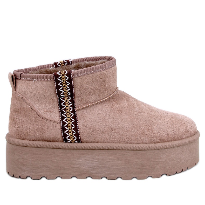 Doposci Weyan Khaki con plateau corto marrone