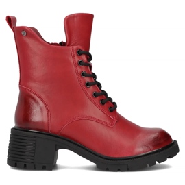 Filippo DBT6501/24 Rd stivaletti in pelle con tacco alto, rosso