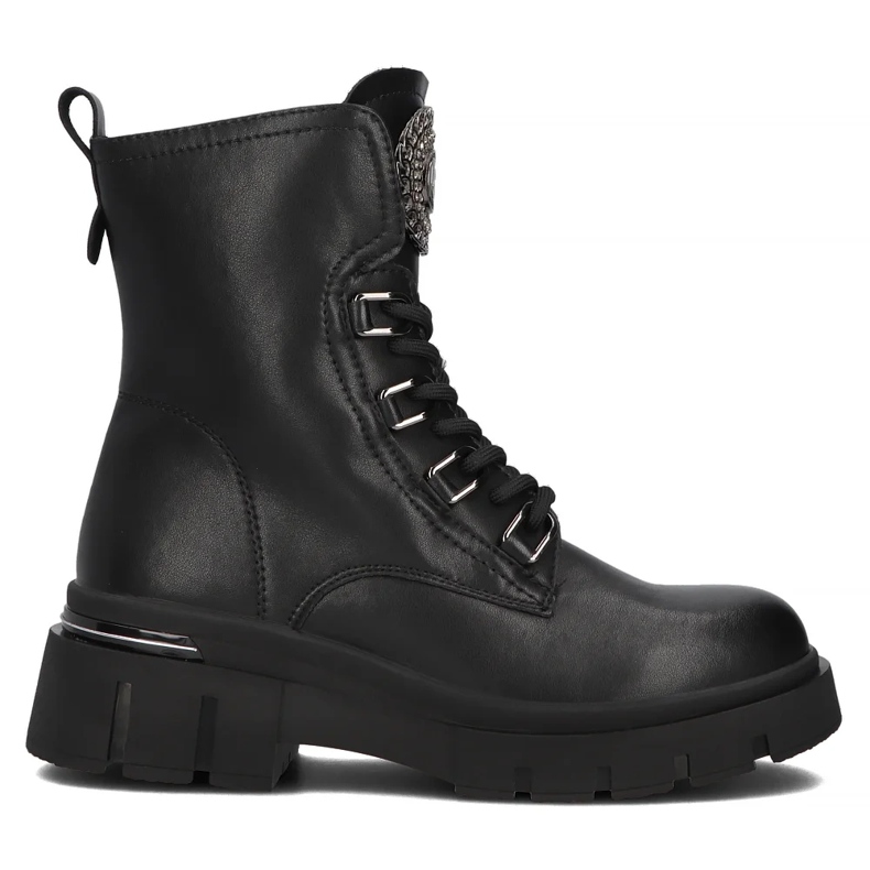 Filippo DBT6521/24 Stivali platform in pelle Bk, neri nero